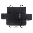 600D Oxford Waterproof Pet Back Seat Mat Black