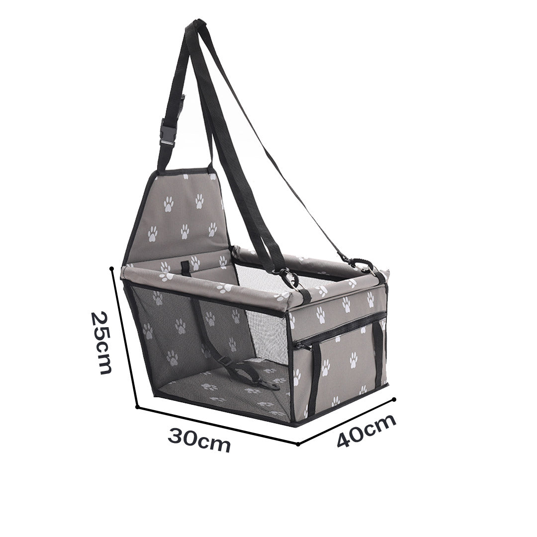 Waterproof Car Seat Pet Booster Grey