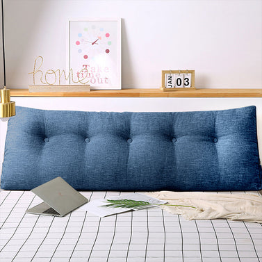 150cm Blue Wedge Bed Cushion