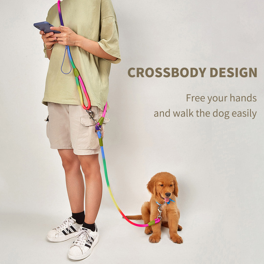 220cm Rainbow Multifunction Pet Leash