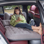 Grey Honeycomb Inflatable Car Mattress