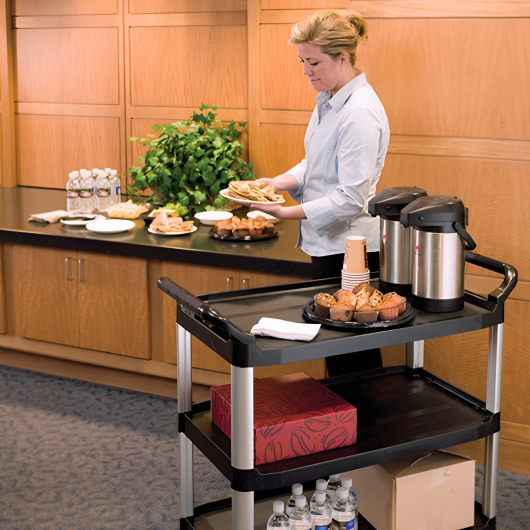 3 Tier Multifunctional Utility Cart Black