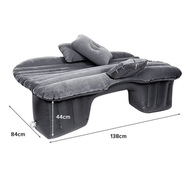 Portable Inflatable Car Mattress Air Bed Grey