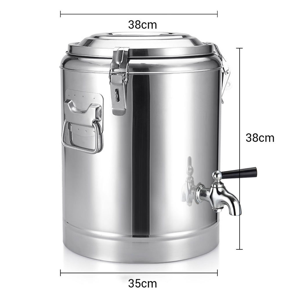 22L Stainless Steel Insulated Beverage Dispenser with Tap