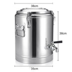 22L Stainless Steel Insulated Beverage Dispenser with Tap