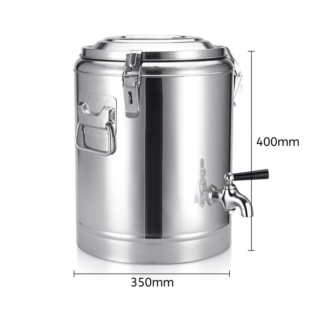30L Stainless Steel Insulated Beverage Dispenser with Tap