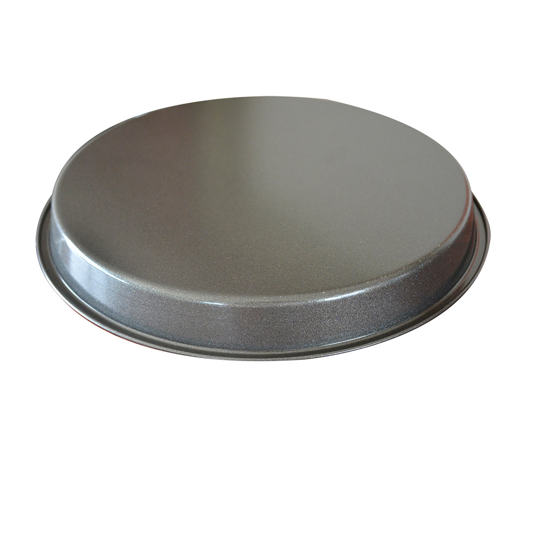 Round Black Steel Pizza Tray Set