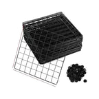 Black Portable 8-Cube Organiser
