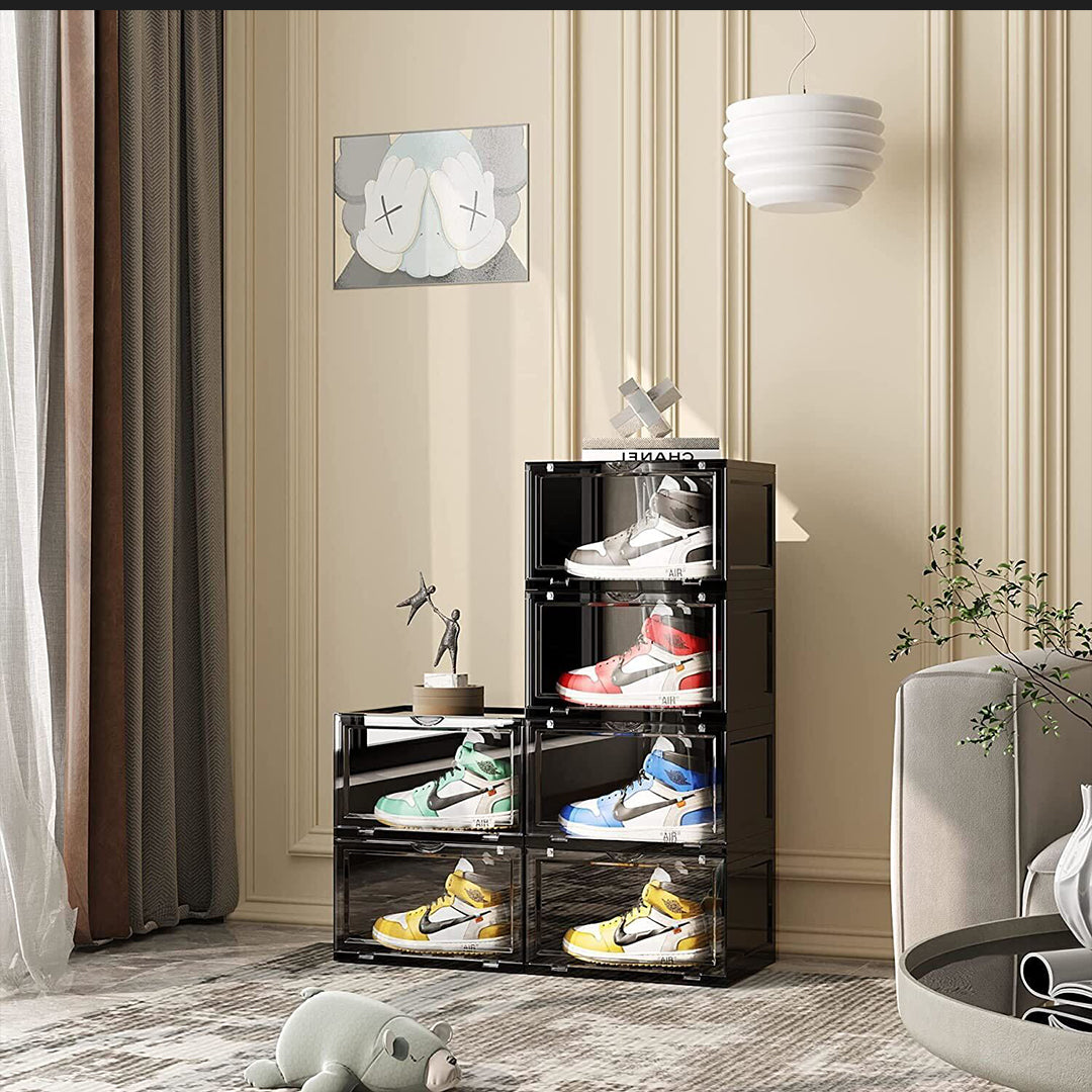 5 Tier Black Shoe Organiser