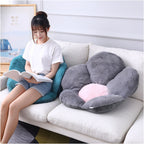 Green Whimsical Flower Cushion