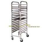 Gastronorm Trolley 16 Tier Stainless Steel Suits 60*40cm Tray