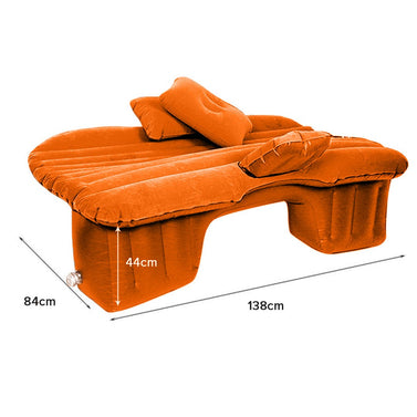 Portable Inflatable Car Mattress Air Bed Orange