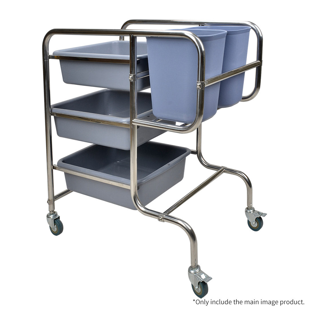 3 Tier Trolley Cart Five Buckets Square 80x43x89cm Round