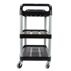 3 Tier Utility Cart Black Large