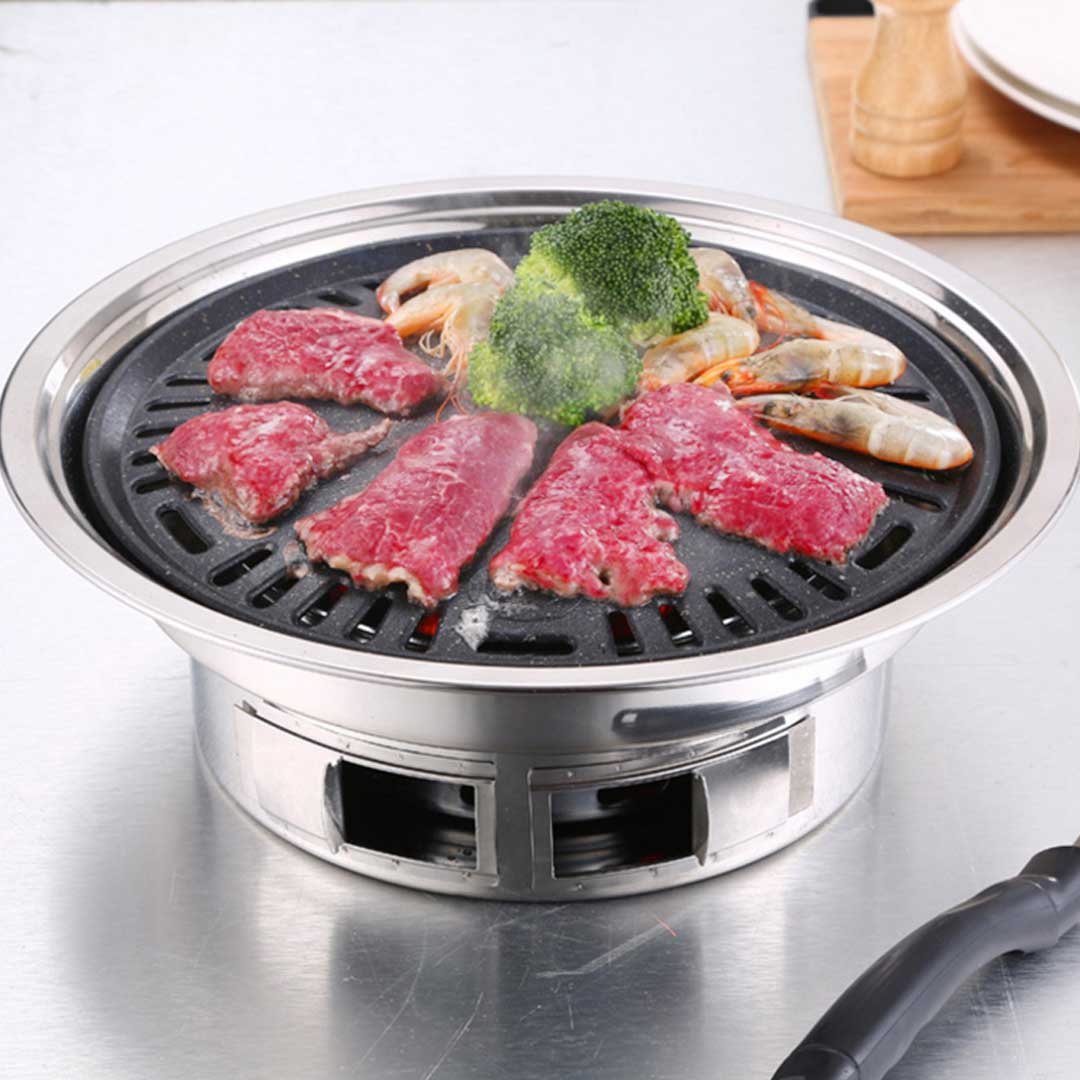 Portable Stainless Steel BBQ Grill Smokeless