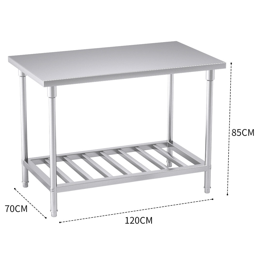 Commercial Catering Stainless Steel Work Bench 120*70*85cm