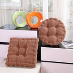 Coffee Plush Square Cushion