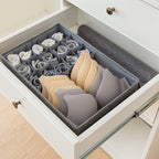Grey Flip Top Underwear Storage Box