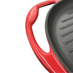 Enamel Cast Iron Non-stick Sizzle Frying Pan 26cm