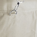 Stainless Round Linen Cart White