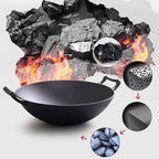 36CM Commercial Cast Iron Wok