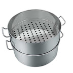 2 Tier Commercial 304 Stainless Steel Steamer 45*28cm