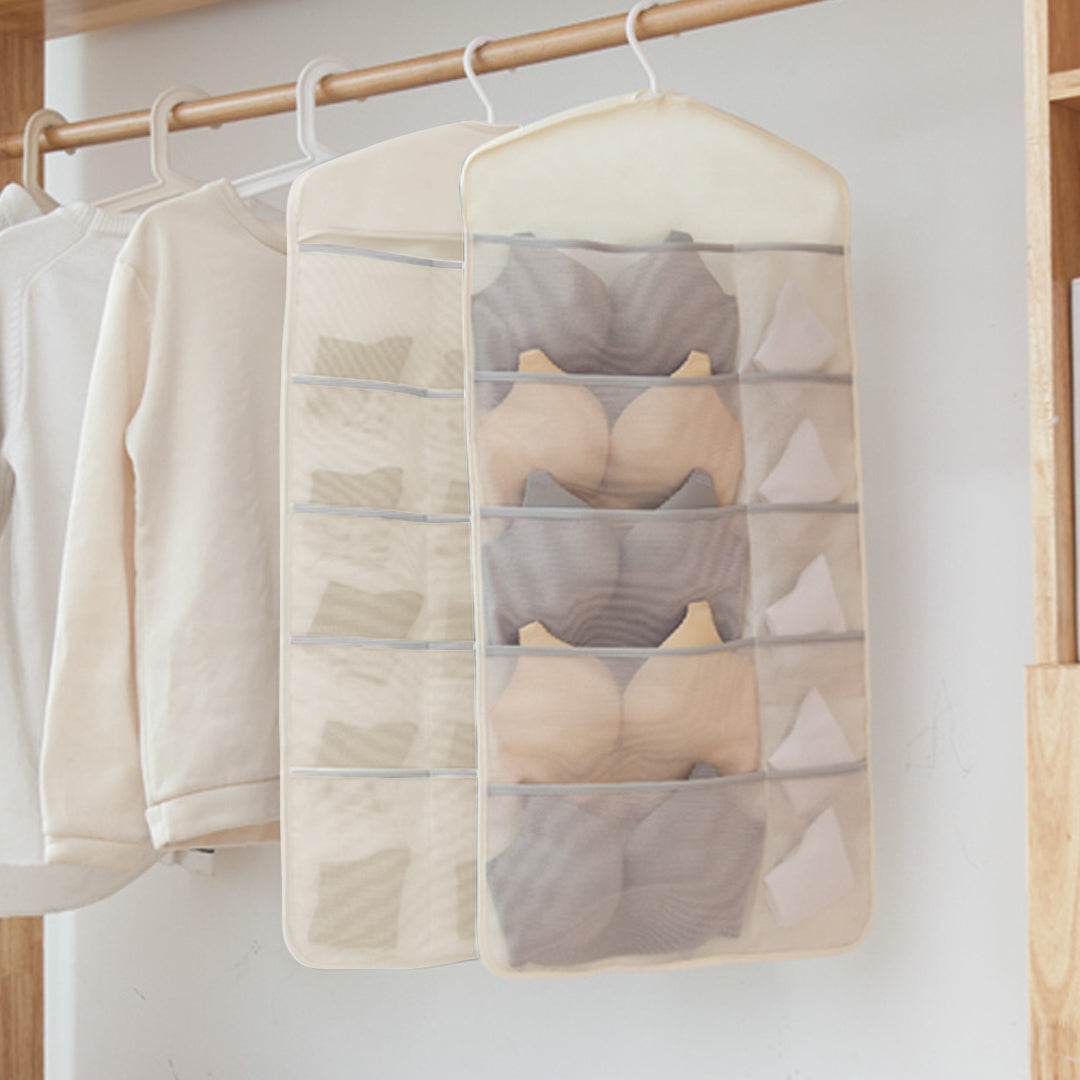 White Dual Hanging Storage Bag