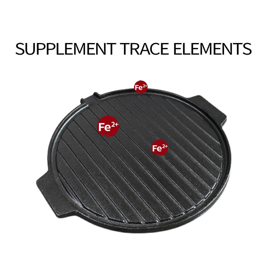 30CM Round Cast Iron Grill Plate