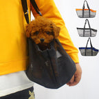 Waterproof Breathable Net Mesh Pet Carrier Bag Black