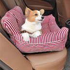 Portable Soft Padded Car Seat Dog Carrier Bed Red