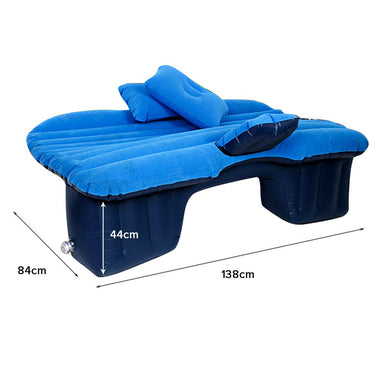 Portable Inflatable Car Mattress Air Bed Blue