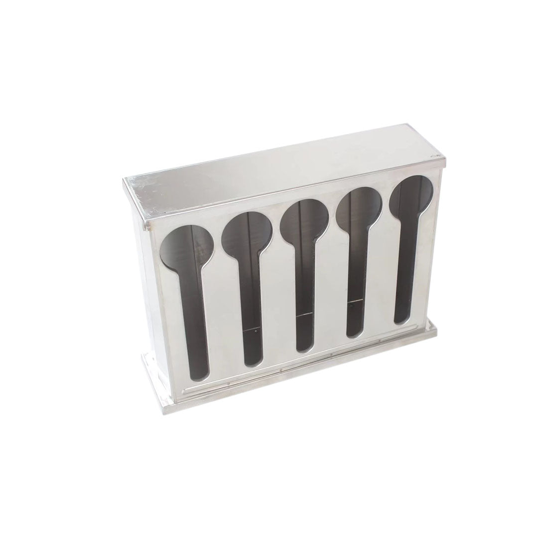 Stainless Steel Buffet Utensil Holder 5 Holes