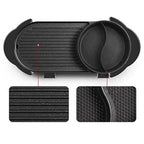 2 in 1 Electric Non-Stick BBQ Grill and Hotpot with Division