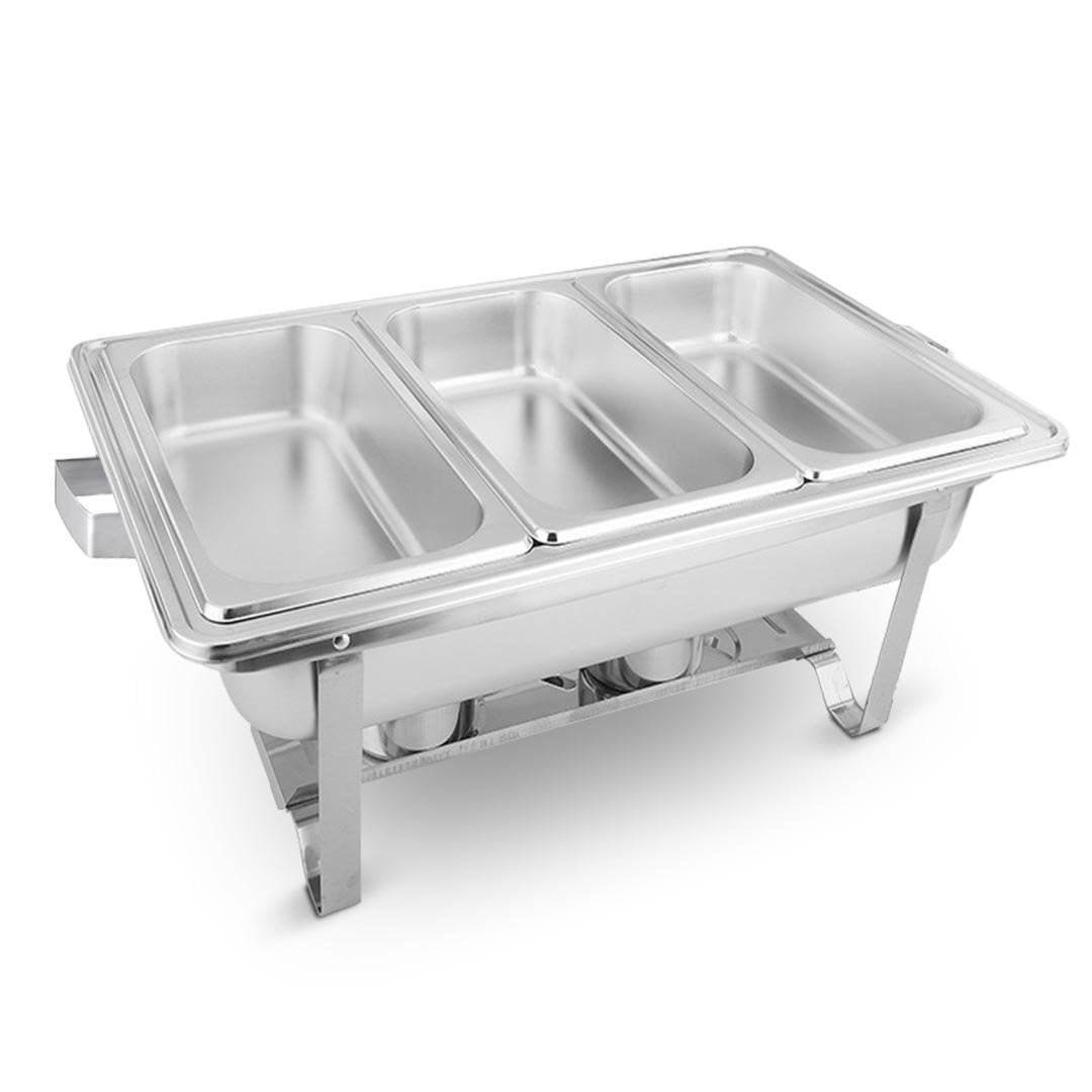 3L Triple Tray Stainless Steel Chafing Food Warmer