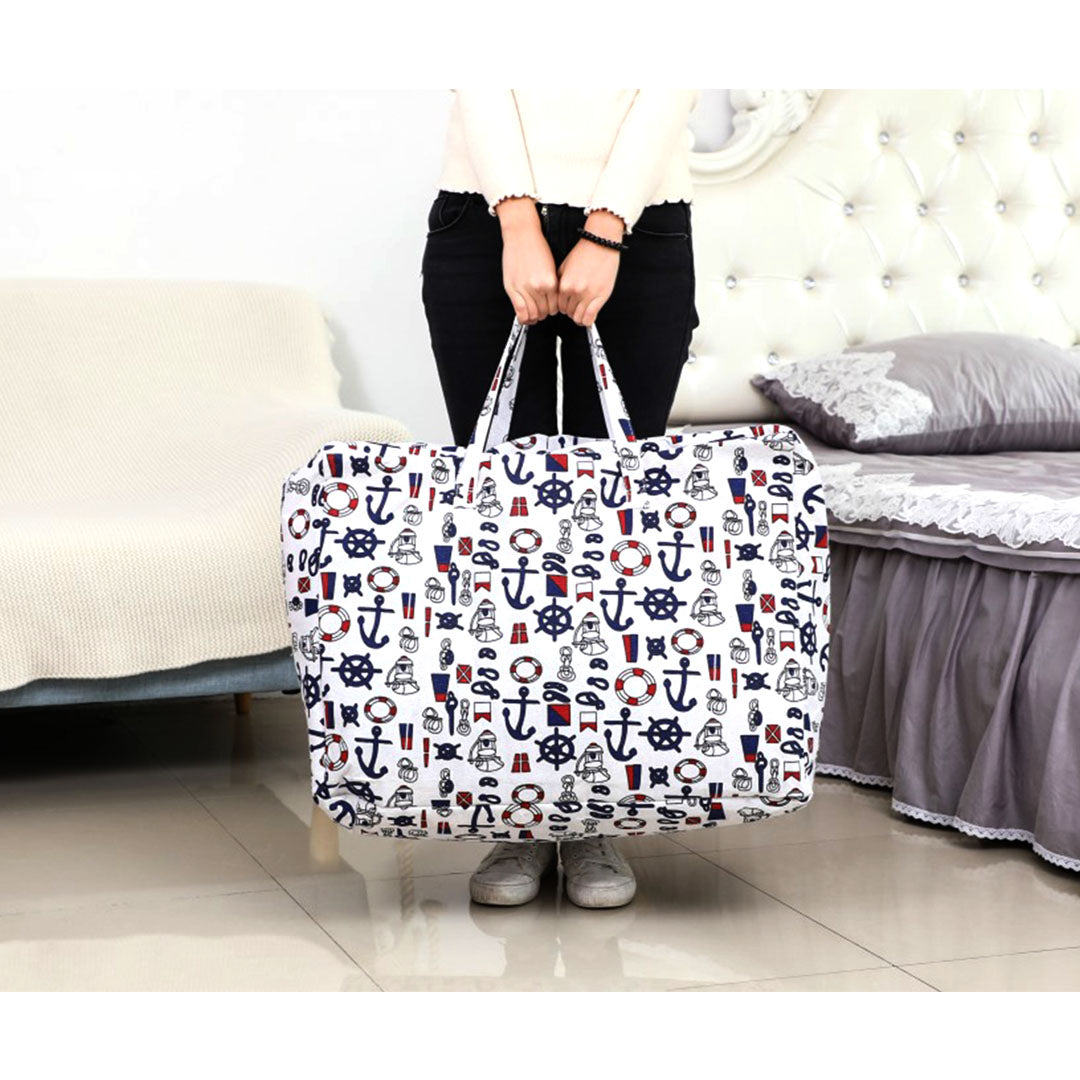Nautical Icon Large Storage Luggage Bag