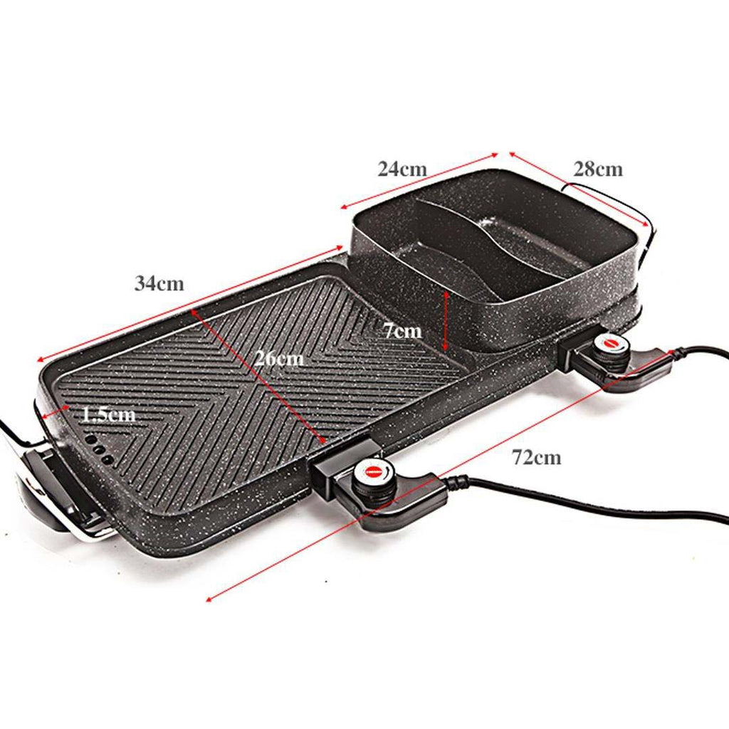 2 in 1 Electric BBQ Grill and Hotpot
