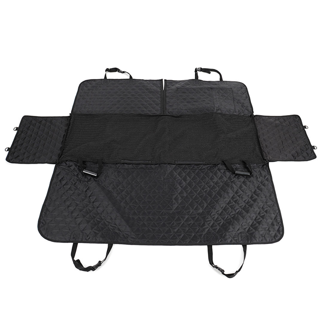 600D Oxford Waterproof Pet Back Seat Mat Black