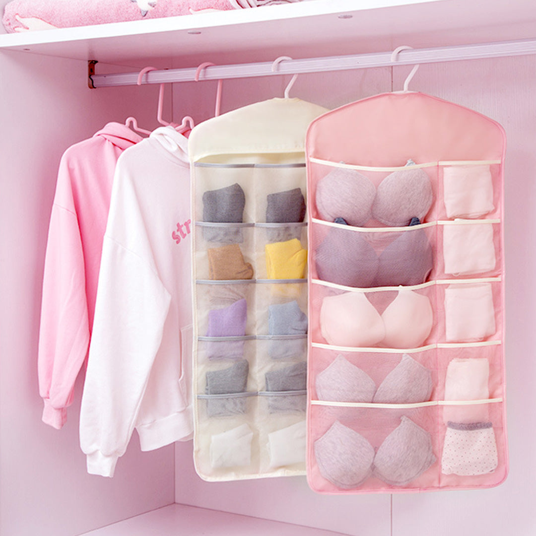 Pink Dual Hanging Storage Bag