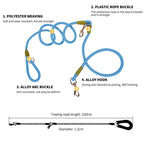 220cm Blue Multifunction Pet Leash