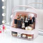 2 Tier Pink Countertop Makeup Storage Organiser