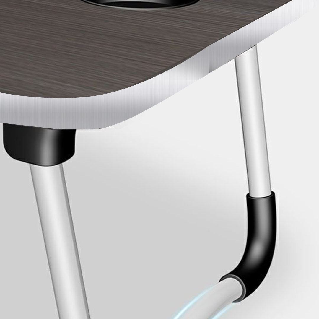 Black Foldable Study Bed Table Adjustable Portable Desk Stand