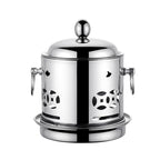 Stainless Steel Single Asian Hot Pot with Lid