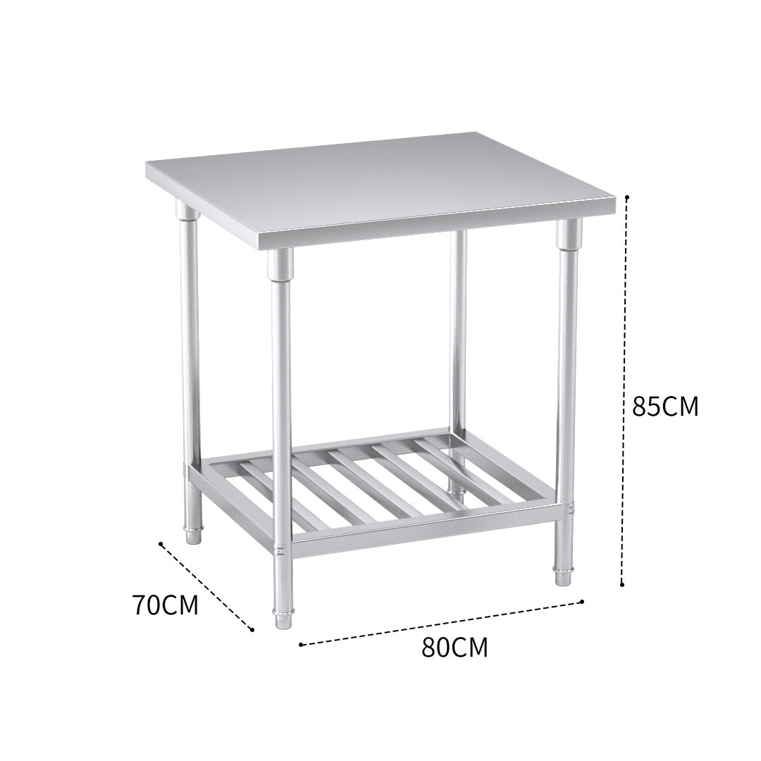 Commercial Catering Stainless Steel Work Bench 80*70*85cm