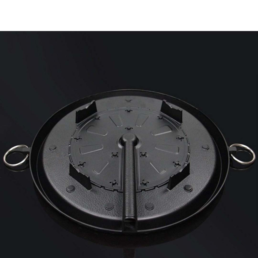 Portable BBQ Butane Gas Stove Stone Non-Stick Grill Round