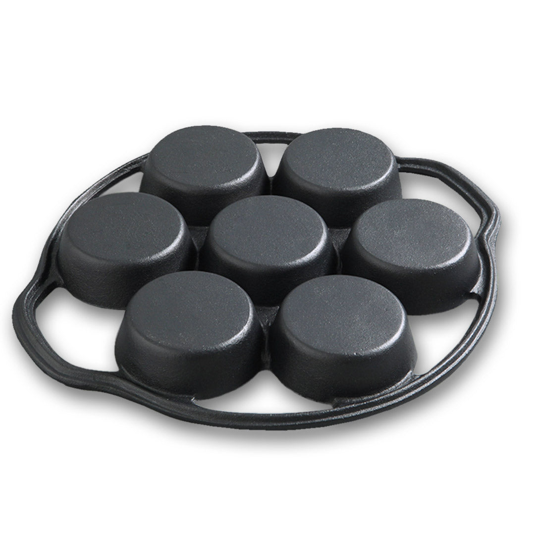 32cm Cast Iron Takoyaki Maker 7 Hole Mold
