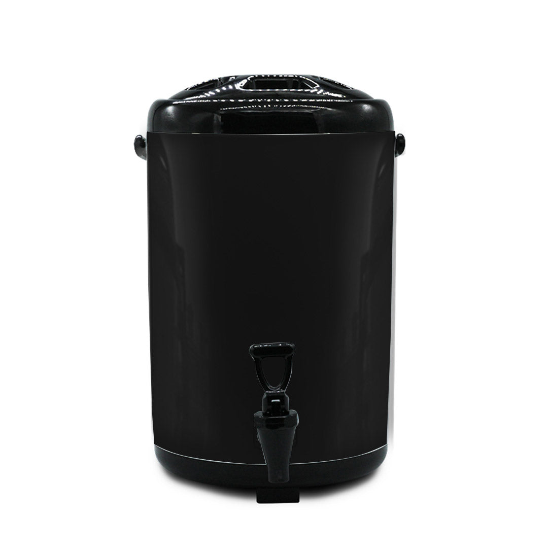 8L Stainless Steel Milk Tea Barrel with Faucet Black