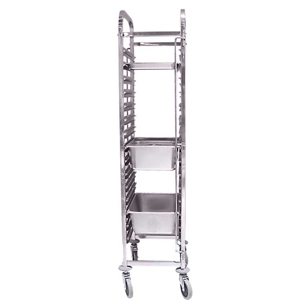 Gastronorm Trolley 16 Tier Stainless Steel Suits GN 1/1 Pans