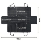 Luxury Oxford Waterproof Pet Back Seat Mat Black