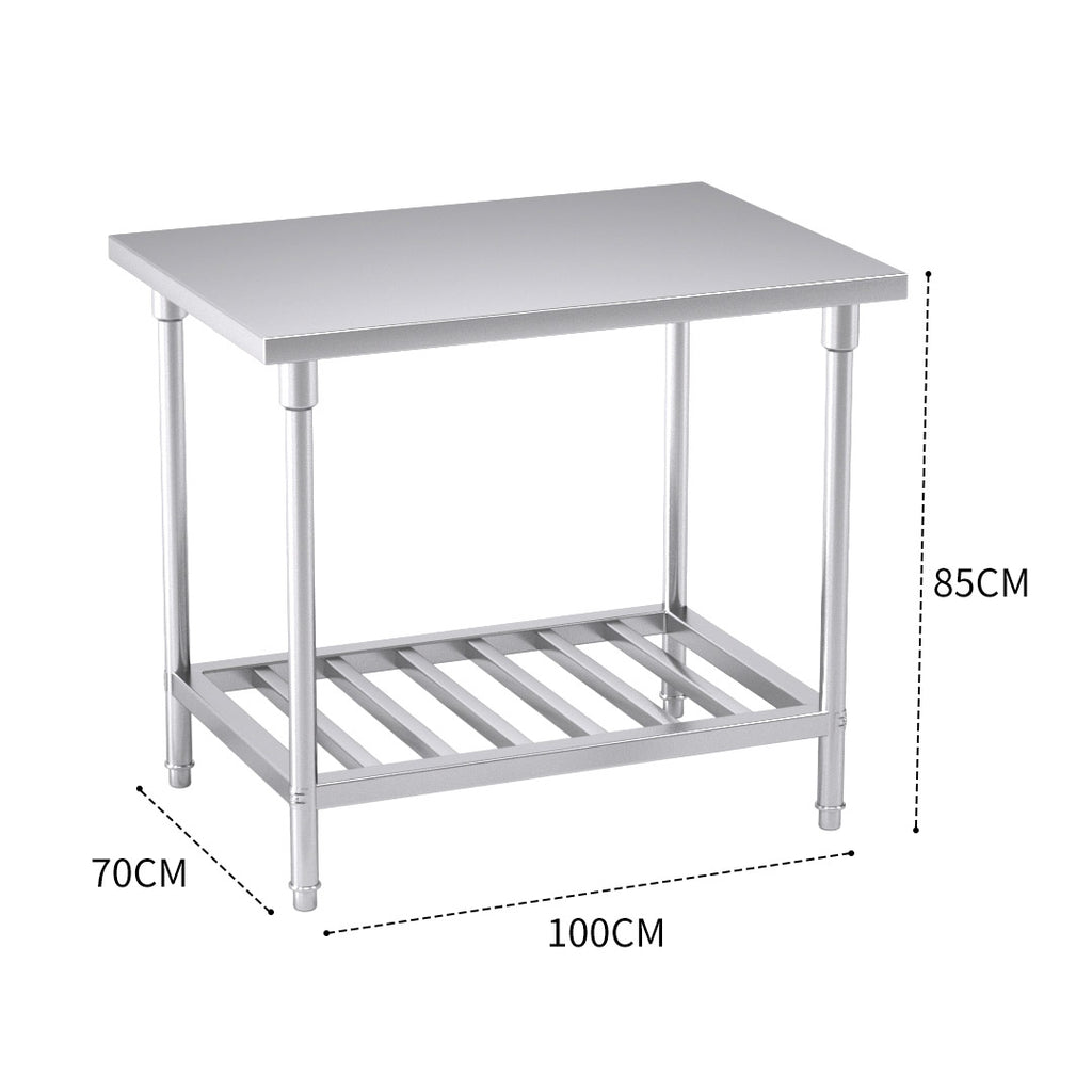 Commercial Catering Stainless Steel Work Bench 100*70*85cm