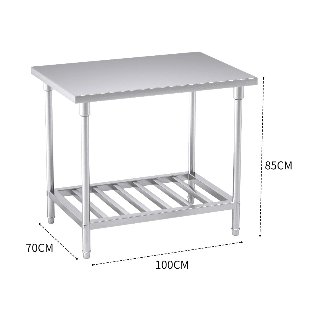Commercial Catering Stainless Steel Work Bench 100*70*85cm